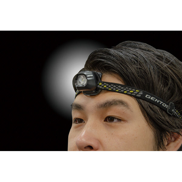 GENTOS（ジェントス） クリップ付き小型LEDヘッドライト HC-24BK