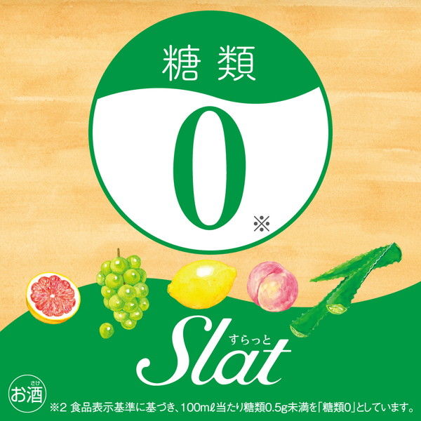 アサヒ　Slat（すらっと）　＜アロエ＆ホワイトサワー＞　350ml×24缶