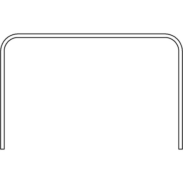 ワーズウィズ プレーンローテーブルS クリア 幅510×奥行340×高さ330mm