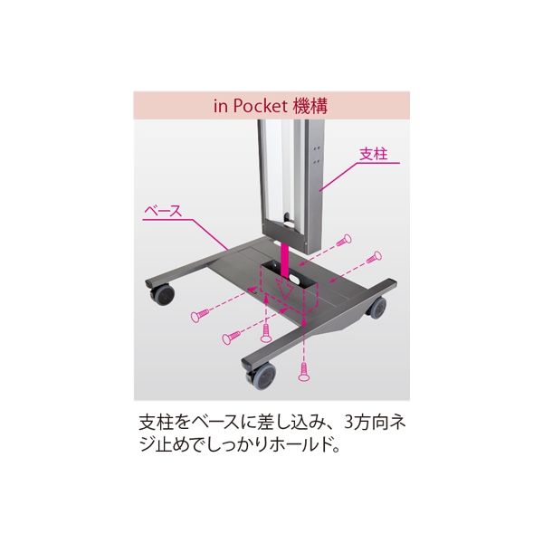 共栄商事 ディスプレイスタンド（～100インチ対応） 幅1350×奥行
