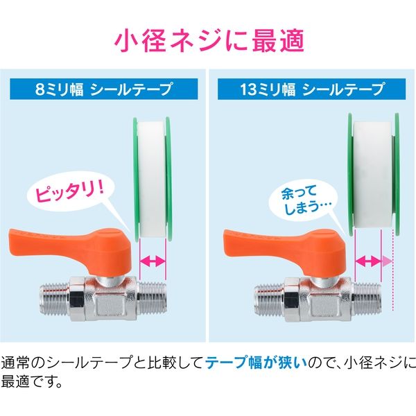 カクダイ ガオナ 小径ネジ用シールテープ (シール材 長さ5ｍ テープ幅