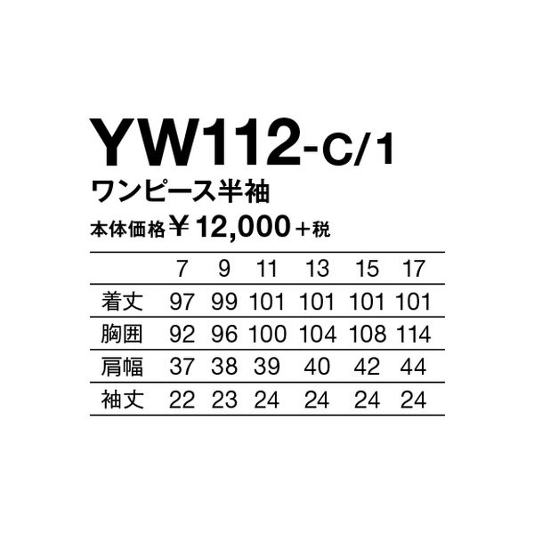 KAZEN ワンピース半袖 YW112-C/1-11（直送品） - アスクル