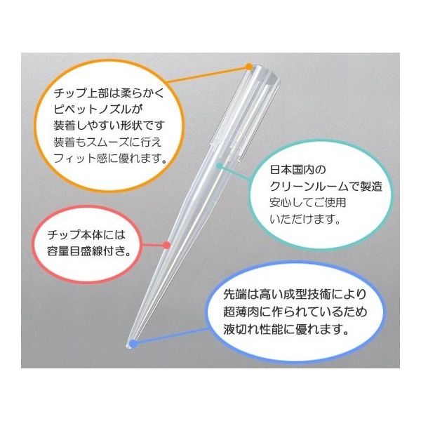 ビオラモサクラチップ(ラックパック) 1000μL ナチュラル(滅菌済