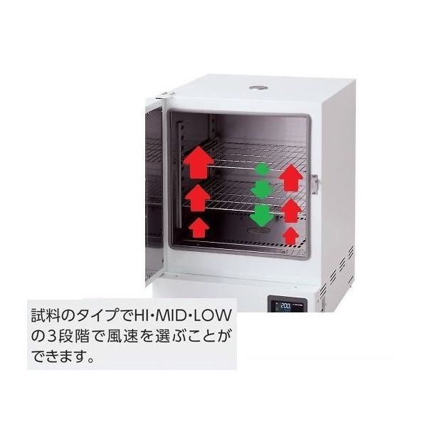 アズワン 定温乾燥器(強制対流方式) スチールタイプ・窓付き 左