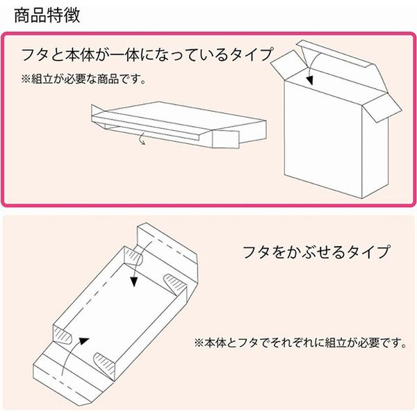 シモジマ 白無地箱 Ｈー５０ サック式 006835000 1セット（10枚×10束