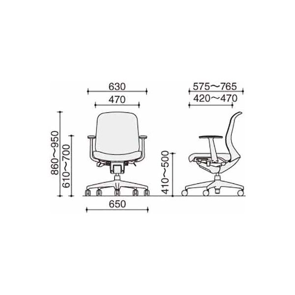 組立設置込】コクヨ オフィスチェア シロッコ ハイバック ランバー