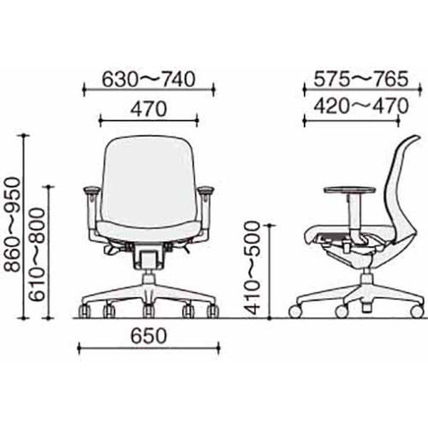 組立設置込】コクヨ オフィスチェア シロッコ ハイバック ランバー