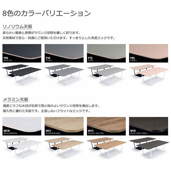 組立設置込】コクヨ リージョン ミドルテーブル 円形 白脚 リノリウム