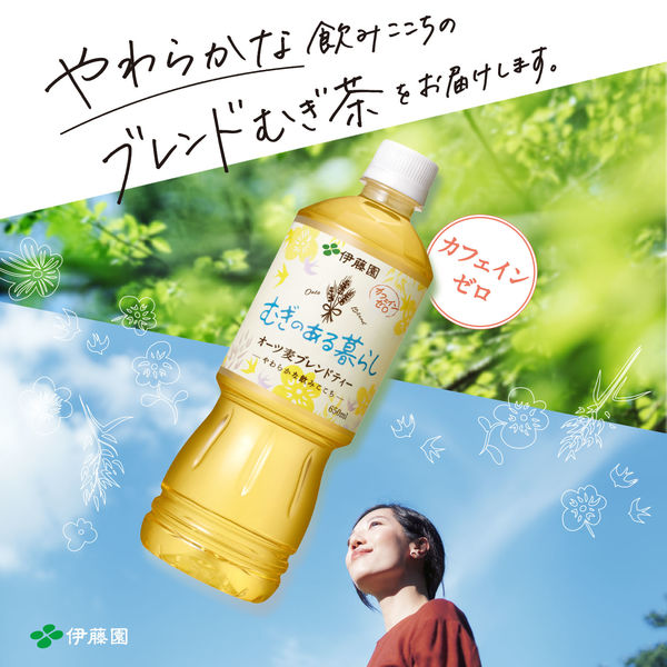 伊藤園 むぎのある暮らし オーツ麦ブレンドティー 650ml 1セット（48本）