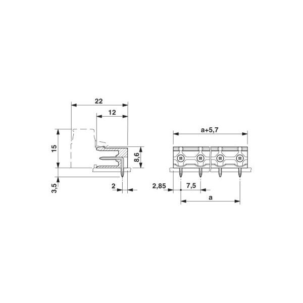 Caglayanyapi - プリント基板用コネクタ ソケット 極数7 GMSTB 25/ 7-G（直送品）