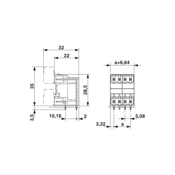 Caglayanyapi - プリント基板用コネクタ ソケット 5極2列 MDSTB 25/ 5-G1-508（直送品）