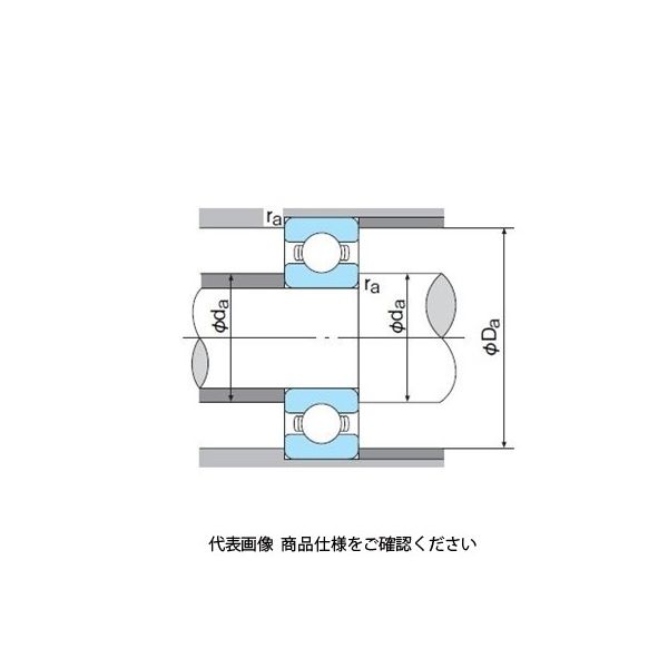 不二越（NACHI） ベアリング 深溝玉軸受 両シールド形 6820ZZ 1