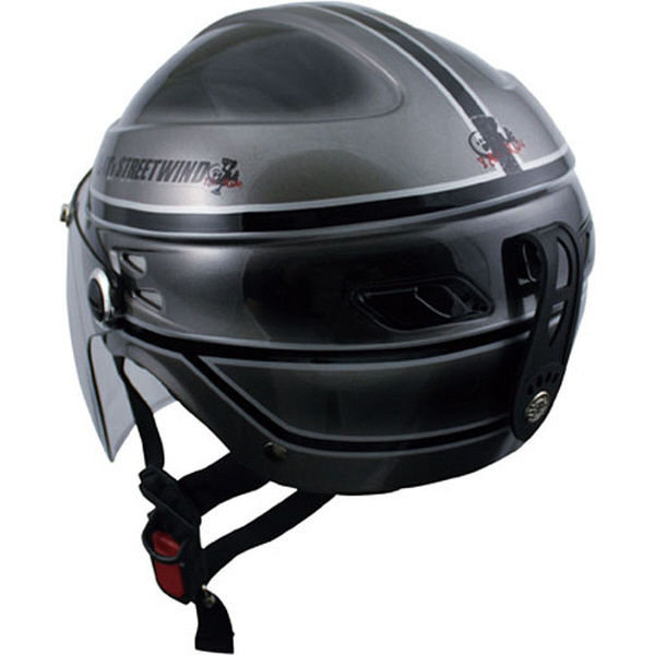 TNK工業 STR-Z JT vintage ヘルメット シルバー/ブラック FREE（58 