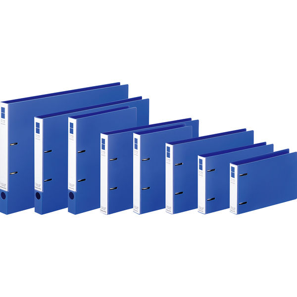 コクヨ リングファイル スリムスタイル 丸型 2穴 A5 タテ 背幅33mm 青
