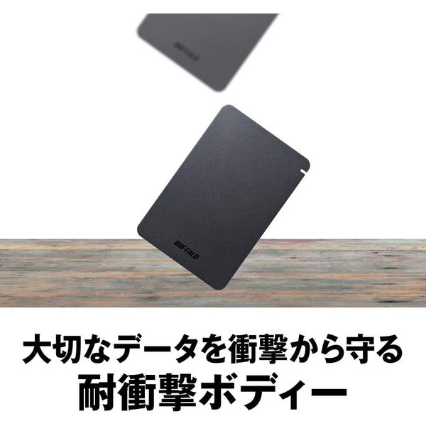 【新着商品】BUFFALO USB3.1Gen.1対応 耐衝撃ポータブルHDDPC/タブレット