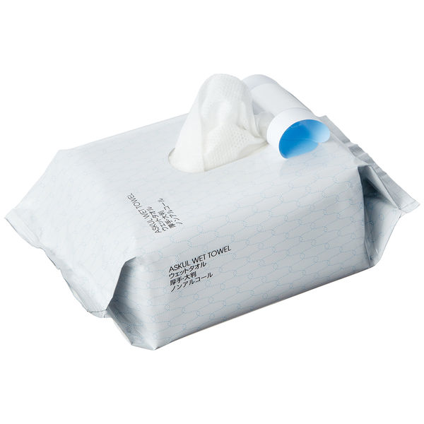 ウェットティッシュ ノンアルコール 厚手・大判 アロエエキス入 1