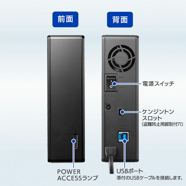 アイ・オー・データ機器 USB3.1 Gen1 2.0対応ポータブルハードディスク