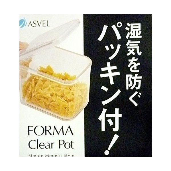 アスベル フォルマ クリアポット 820mL 4950672654451 5個（直送品） アスクル