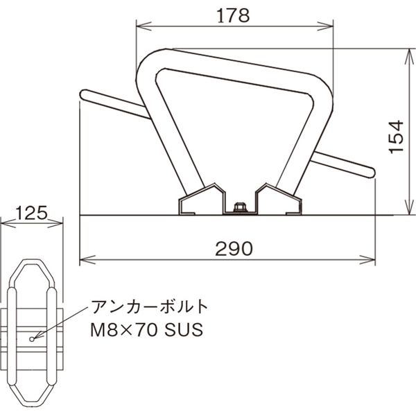 独立式 サイクルスタンド CS-C1A-S-5 1セット（5台） ダイケン（直送品） - アスクル