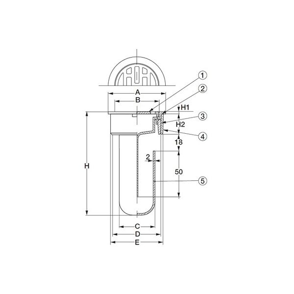 アウス スーパートラップ付目皿（VP・VU兼用） D-STD-PU 75（直送品