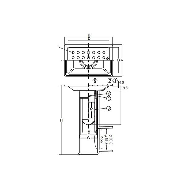 アウス スーパートラップ付目皿 （浅型）D-ZL付VP・VU兼用 1個 DZL-STS