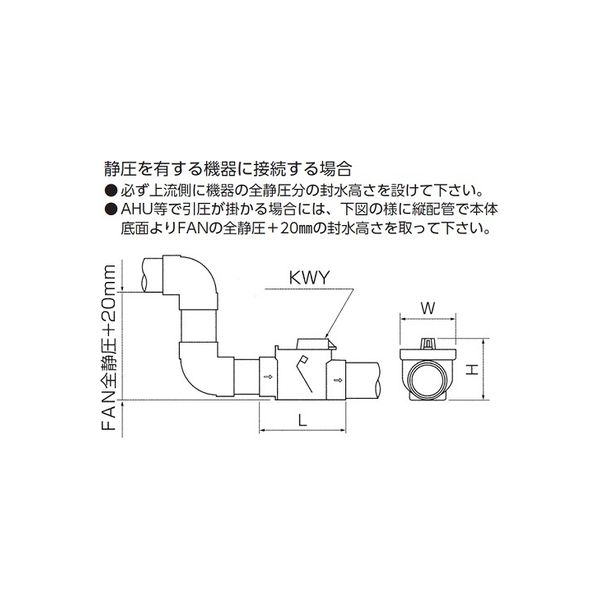 アウス ウォーターベスト・塩ビ管横使い専用 KWY-40（直送品） - アスクル