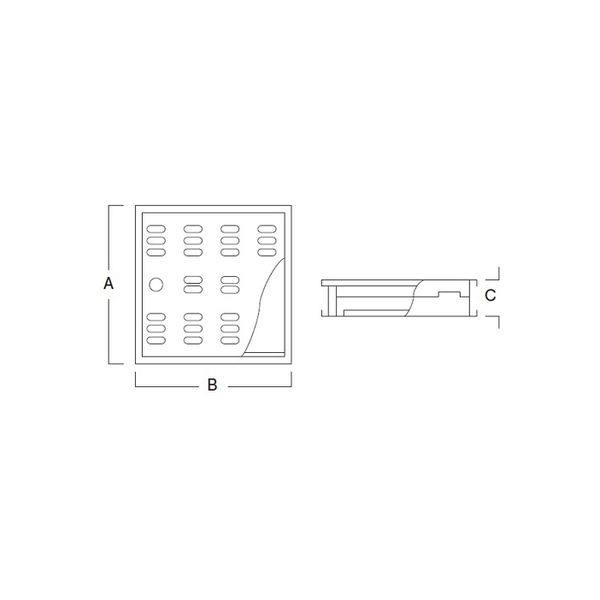 アウス ハイとーる角型（浅型） FM25-25（直送品） - アスクル