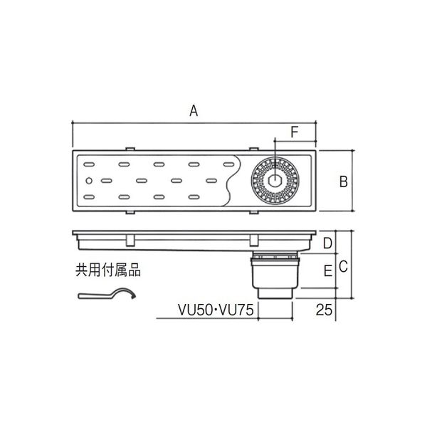 アウス トラッピー浅型トラップ付 SP-600（直送品） - アスクル