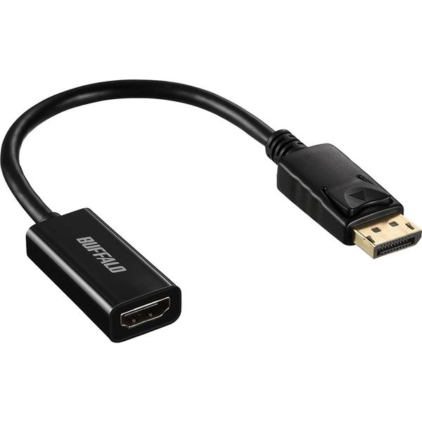 バッファロー DisplayPort-HDMI変換アダプタ ブラック BDPHDBK - アスクル
