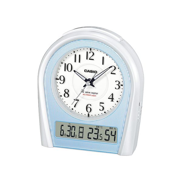 CASIO（カシオ）置き時計 [電波 ステップ アラーム 温湿度 カレンダー] 146×125×92mm TTM-160NJ-8JF 1個
