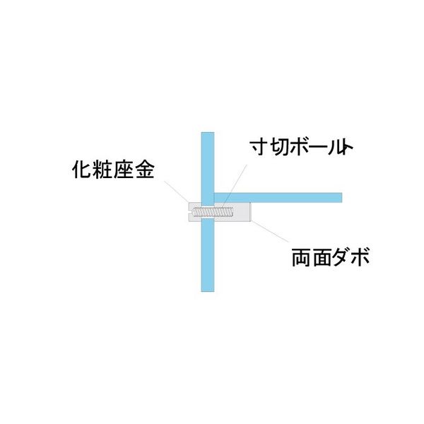 スリーナイン島野 ステン 化粧座金 鏡面 2号 12x8(100個入) 16483 1セット（直送品） スリーナイン島野