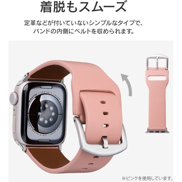 Apple Watch 38 40 41mm レザーバンド グリーン - 時計