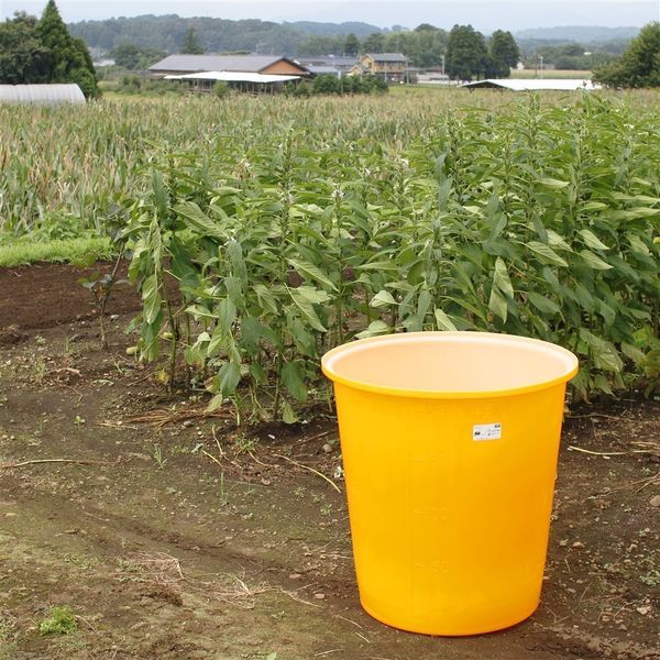 スイコー 丸型容器 M-250 (オレンジ) - 庭、ガーデニング