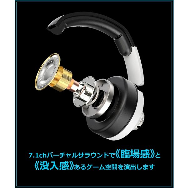 I-CHAIN HK21C1 [2.4G&Bluetoothワイヤレスゲーミングヘッドセット