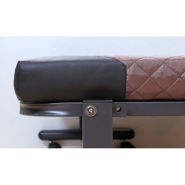 谷村実業 シンプル折り畳みベッド ブラウン 3423000453 1台（直送品