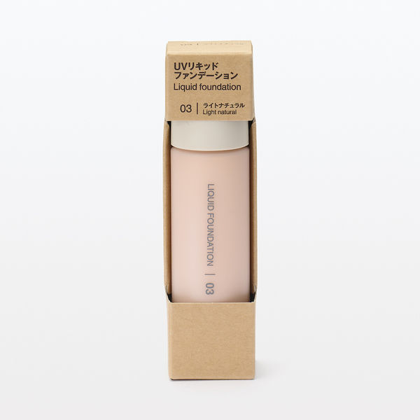 無印良品 UVリキッドファンデーション SPF40 PA++++ 30mL ライト