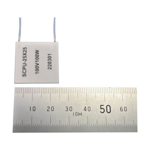 加島 マイクロセラミックヒータ SCPU20×10 100V 60W SCPU20-10 1枚 514