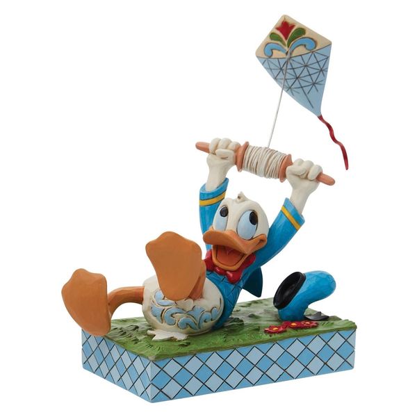 Disney - WORTHFIELD社　台湾限定　アンティーク　ドナルド　フィギュア enesco ドナルドとカイト 90周年モデル フィギュア 高さ15cm