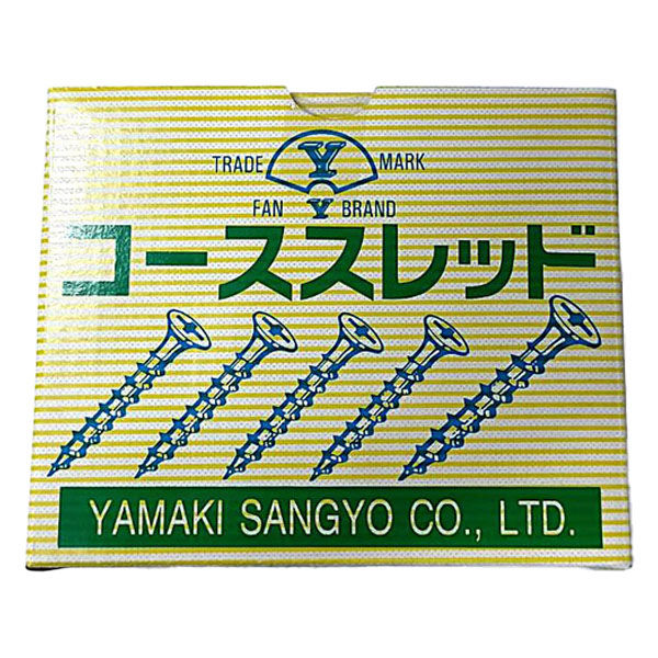 山喜産業 コーススレッド 小箱 半ネジ フレキ付 鉄 ユニクロ