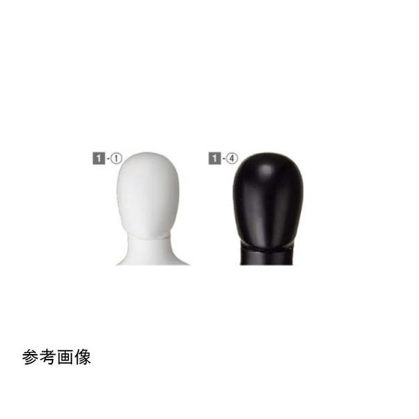 アズワン 婦人頭部パーツ 黒(PP製全身マネキン、トルソー用) 67