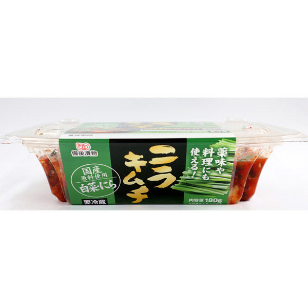 備後漬物 [冷蔵] ニラキムチ 180g×4個 4977188184494 1セット(4