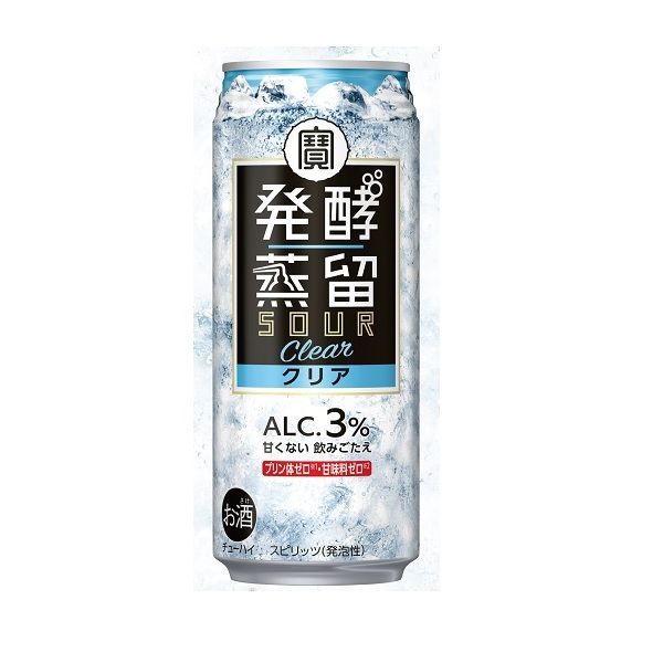 チューハイ 宝酒造 発酵蒸留サワー クリア 3％ 缶 500ml 1ケース