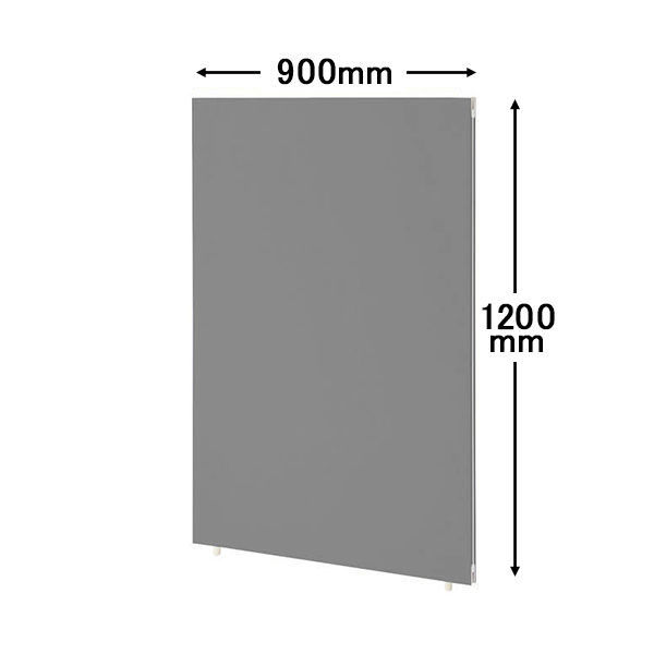 トーカイスクリーン MSパネル クロス 1209 幅900×奥行36×高さ1200ｍｍ ミディアムグレー MS-1209MG 1枚（わけあり品）
