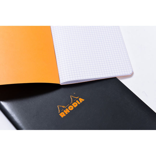 ロディア クラシック ホチキス留めミニノート 方眼 ブラック cf119159