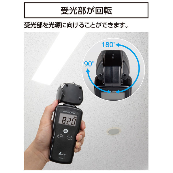 シンワ測定 デジタル照度計 LED照明対応 78751 1個（直送品） - アスクル