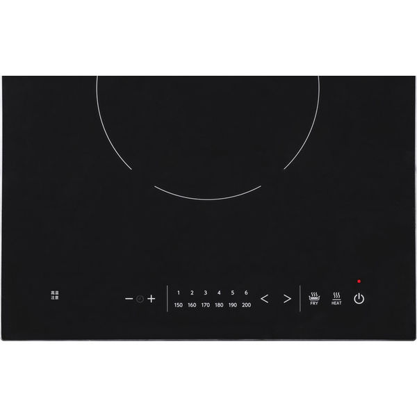 アイリスオーヤマ 1口ビルトインIHクッキングヒーター ブラック IHC