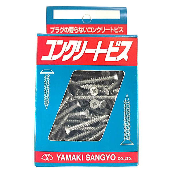 山喜産業 コンクリートビス 鉄サラ頭 4×32mm 1箱(200本入)（直送品