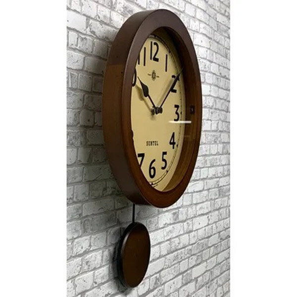 さんてる レトロ 電波振り子掛時計 メモリー 幅250×奥行60×高さ330mm