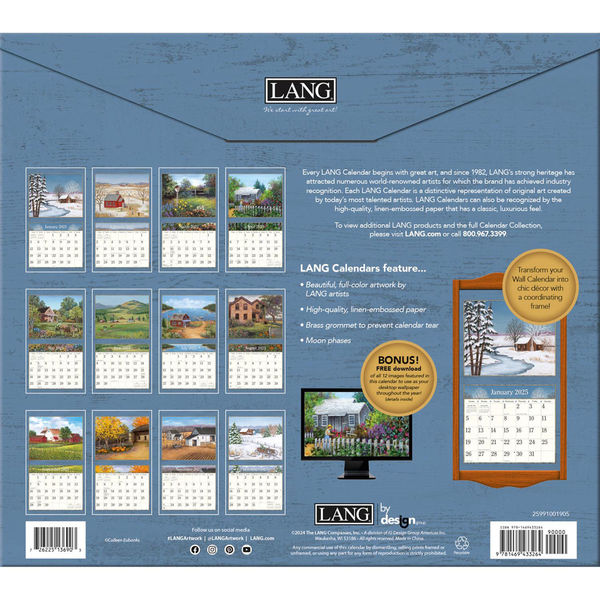 Amazon.com: LANG Country Welcome 2025 Wall Calendar