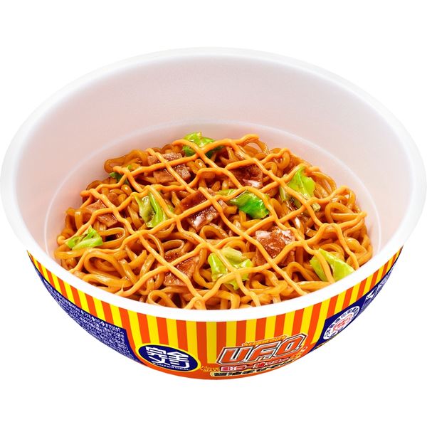 完全メシ　日清焼そばU.F.O. 濃い濃いラー油マヨ付き醤油まぜそば  ２ケース 日清焼そばU.F.O. 濃い濃いラー油マヨ付き醤油まぜそば 1ケース